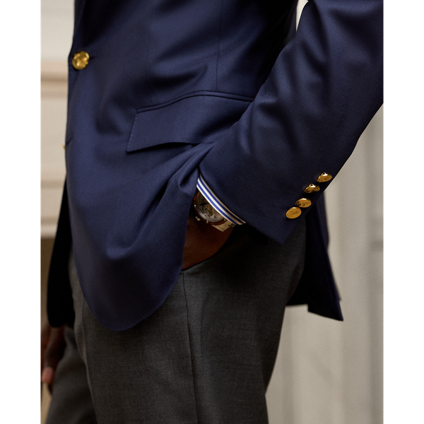 Purple Label Gregory Wool Serge Notch-Lapel Blazer 6