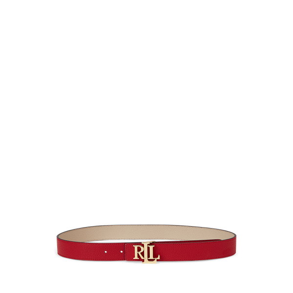 Logo Reversible Leather Belt Lauren 1