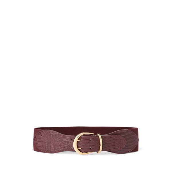 Stretch Leather Belt for Women | Ralph Lauren® UK