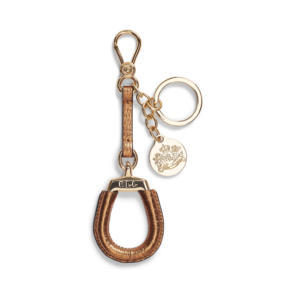 Leather Equestrian Key Chain for Women Ralph Lauren TR