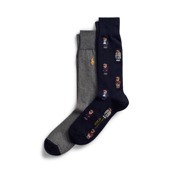 Polo Bear Dress Sock 2 Pack for Men Ralph Lauren CL