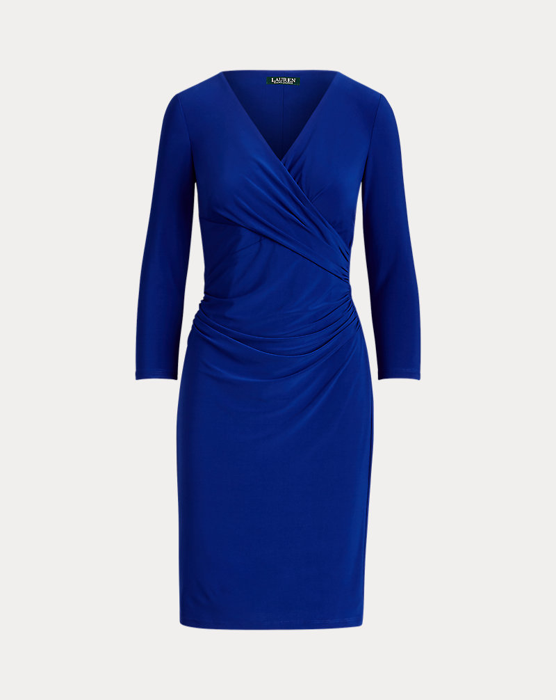 Three-Quarter-Sleeve Dress Lauren Petite 1