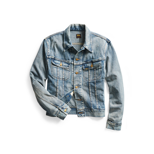 October’s Very Own New Monogram Denim Trucker Jacket Washed Indigo Small