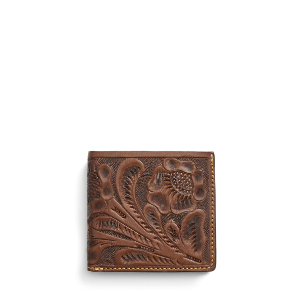 Hand-Tooled Leather Billfold RRL 1