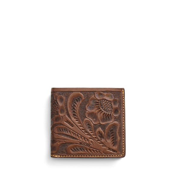 Hand-Tooled Leather Billfold