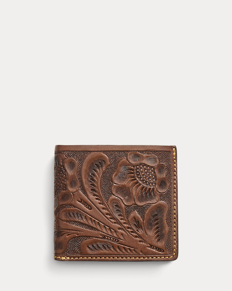 Hand-Tooled Leather Billfold RRL 1