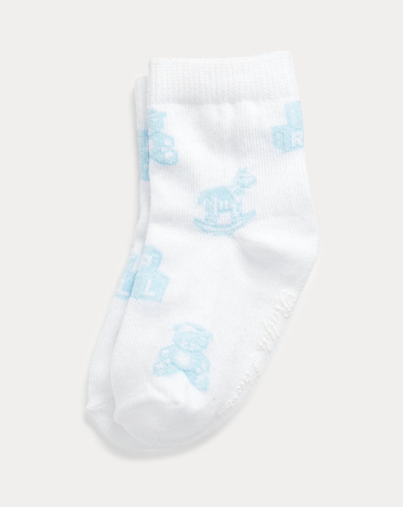 Horse & Bear Crew Socks Baby Boy 1