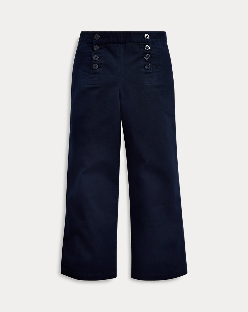 Cotton Twill Sailor Trouser GIRLS 7-14 YEARS 1