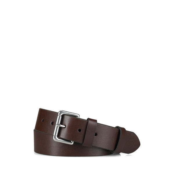 Leather Roller-Buckle Belt