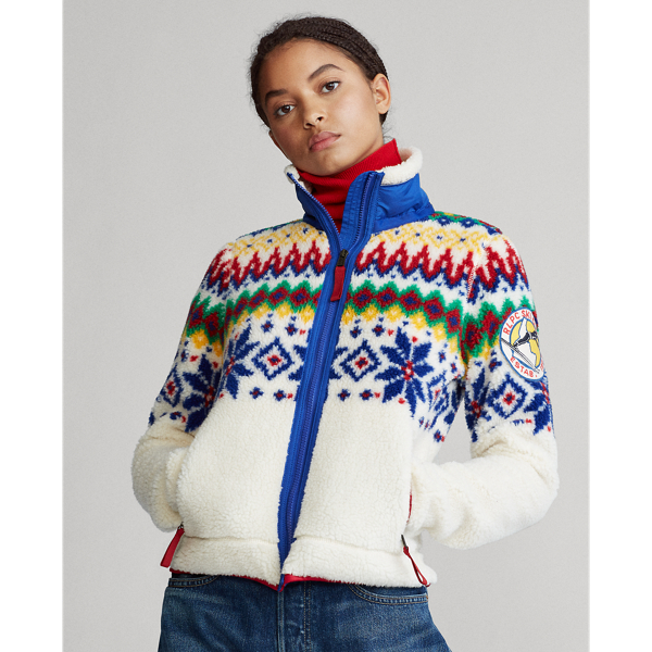 Women's polo fleece jacket outlet