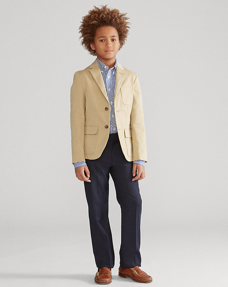 Stretch Chino Suit Jacket Boys 8-20 1