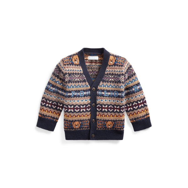 Bear Fair Isle Cardigan for Baby Ralph Lauren UK