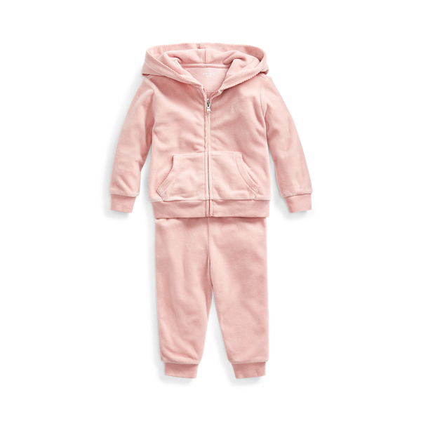 Velour Hoodie Jogger Set for Baby Ralph Lauren NO