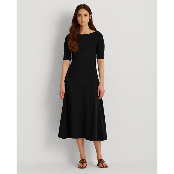 Stretch Cotton Midi Dress Lauren 1