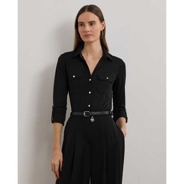 Roll-Tab Sleeve Shirt for Women | Ralph Lauren® UK