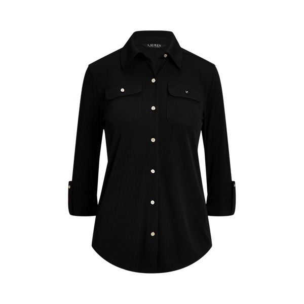 Roll-Tab Sleeve Shirt for Women | Ralph Lauren® UK