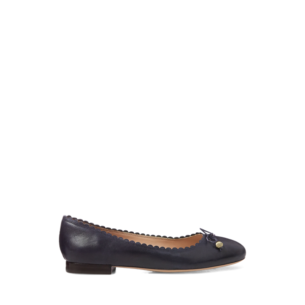 Glennie Leather Flat Lauren 1