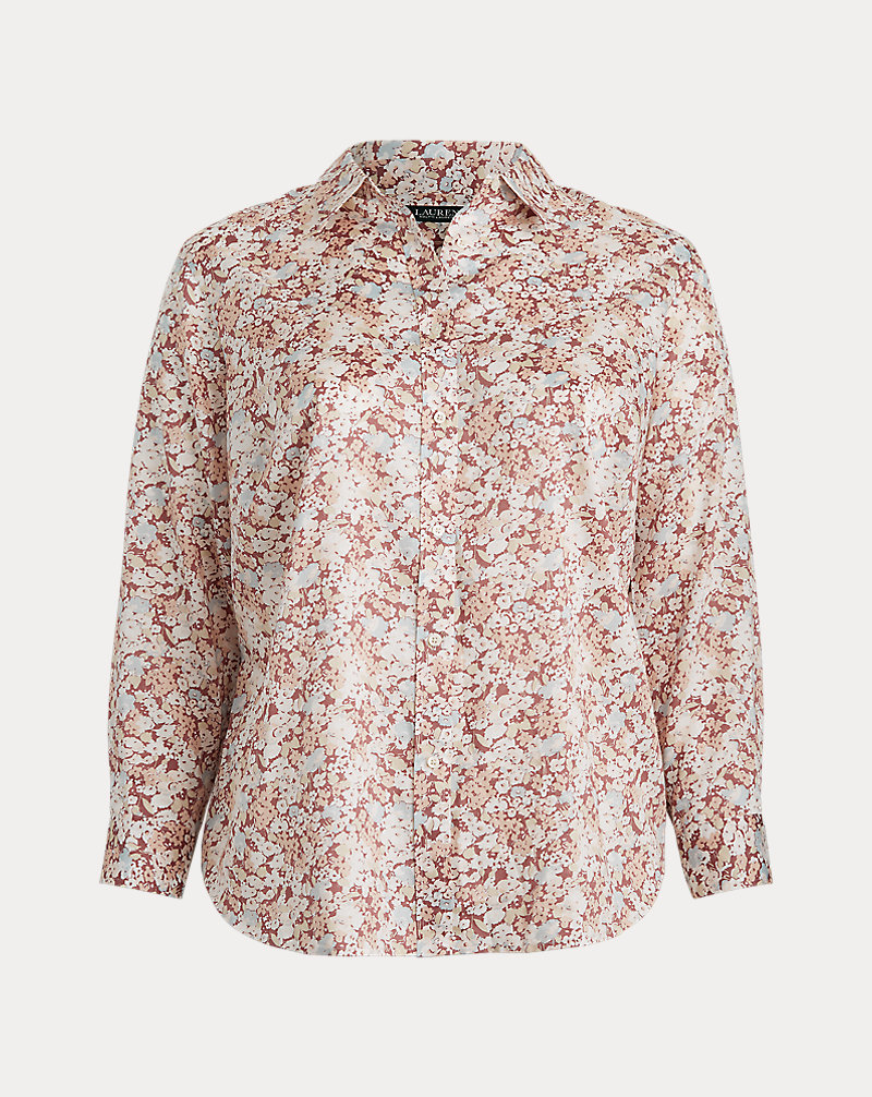 Floral-Print Shirt Lauren Woman 1