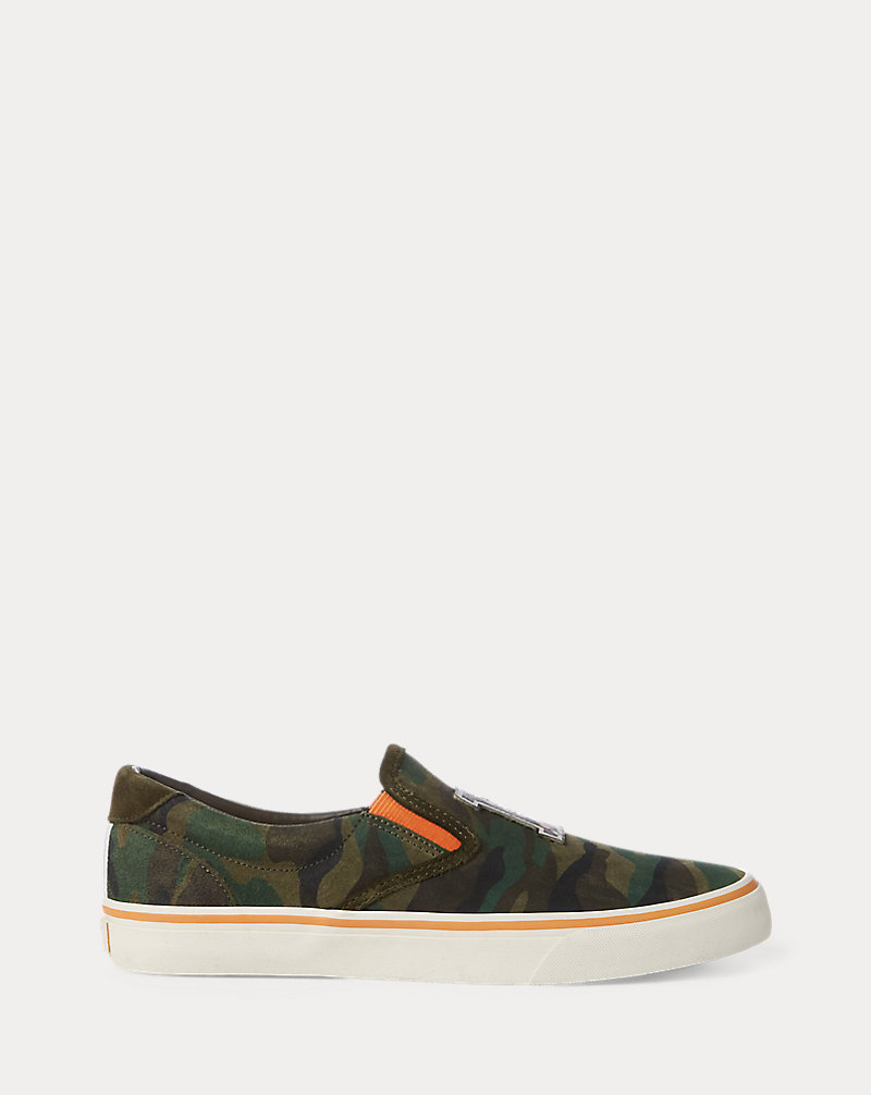 Sneaker Thompson in camoscio camouflage Polo Ralph Lauren 1