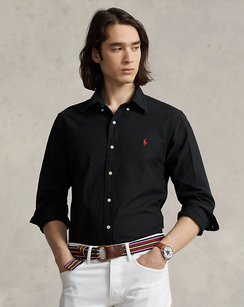 Camicia Oxford tinta in capo Custom-Fit Polo Ralph Lauren 1