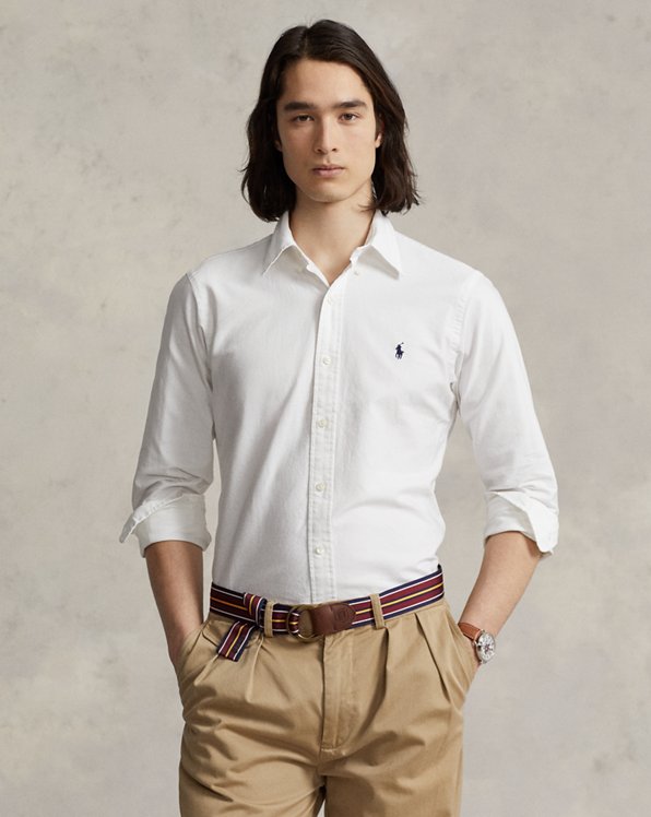 Gefärbtes Custom-Fit Oxfordhemd