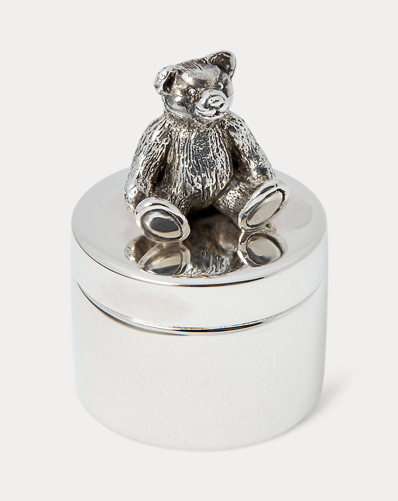 Caixa com urso de prata esterlina. Bebé 1