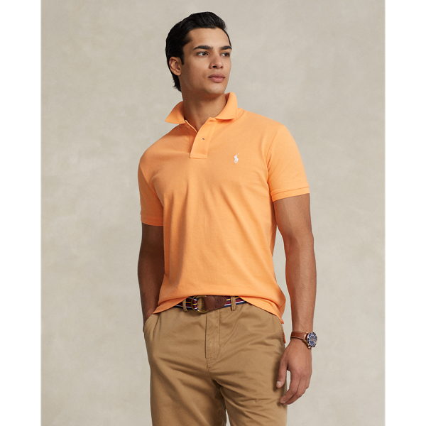 Custom Slim Fit Mesh Polo Shirt