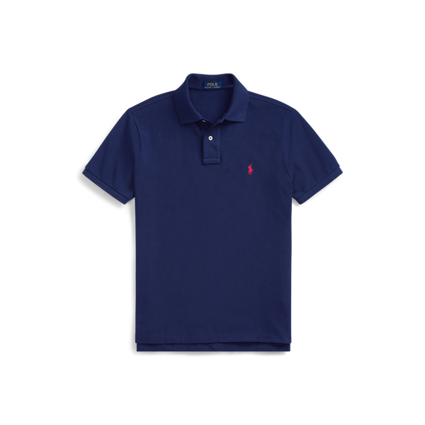 Custom Slim Fit Mesh Polo Shirt
