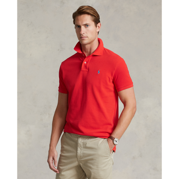 Custom Slim Fit Mesh Polo Shirt