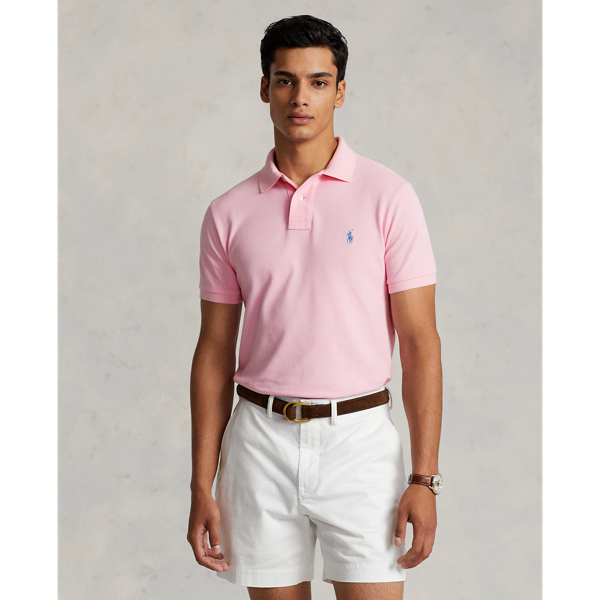 Custom Slim Fit Mesh Polo Shirt