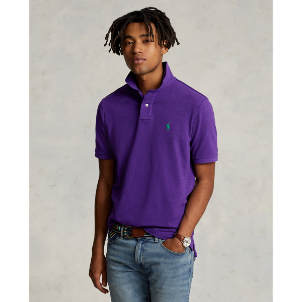 Custom Slim Fit Mesh Polo Shirt