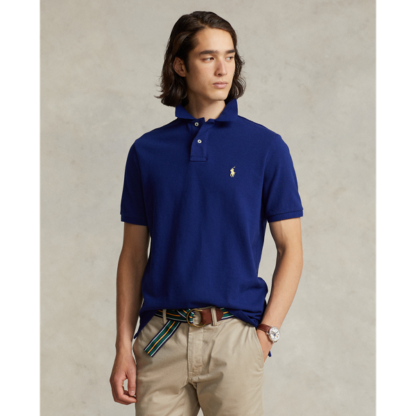 Custom Slim Fit Mesh Polo Shirt Polo Ralph Lauren 1