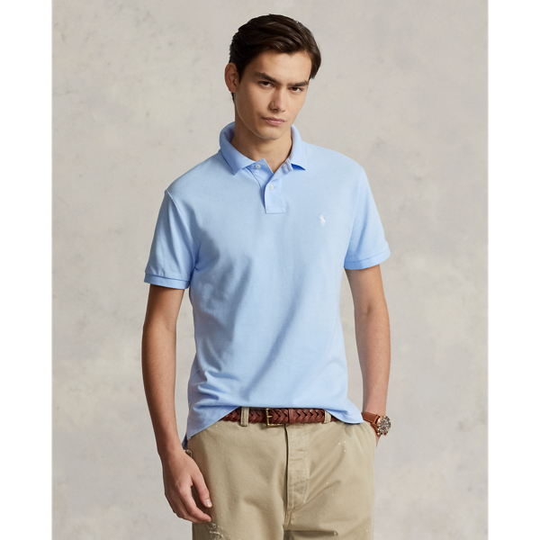 Custom Slim Fit Mesh Polo Shirt