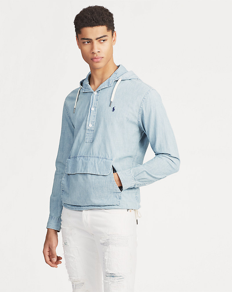 Chambray Hooded Popover Polo Ralph Lauren 1