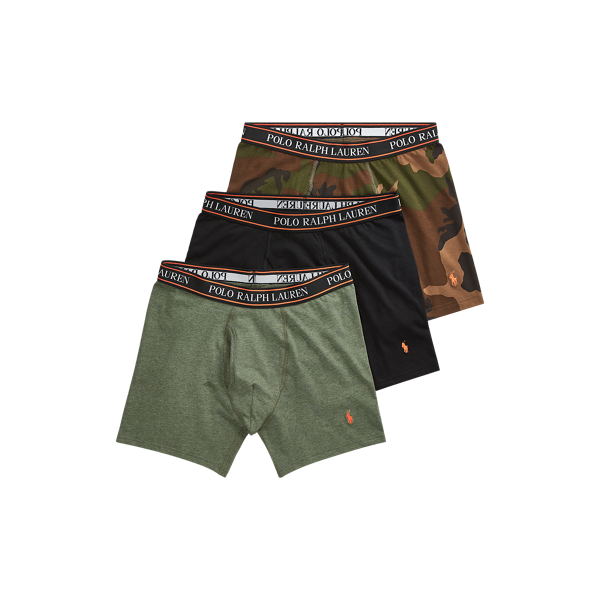 Shop Polo Ralph Lauren Stretch Boxer Briefs (3 Pack) NWBBP3-FHA5 multi