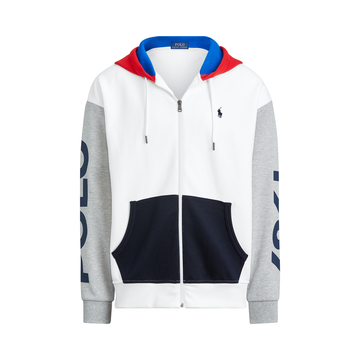 Polo color block hoodie hotsell