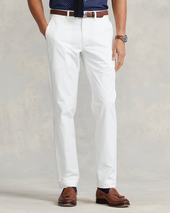 Slacks and Chinos Mens Trousers Polo Ralph Lauren Cotton Chinos in White for Men Slacks and Chinos Polo Ralph Lauren Trousers 