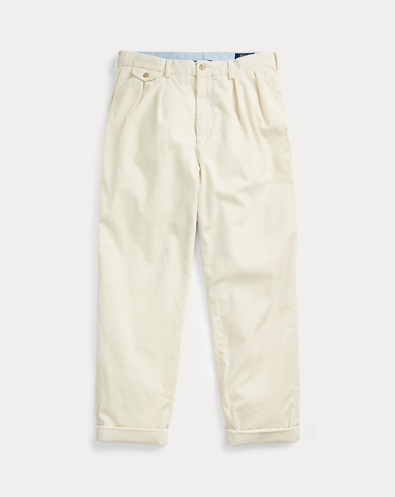 Pantaloni larghi in velluto a coste a pieghe Polo Ralph Lauren 1