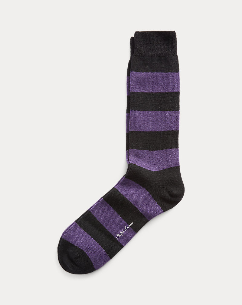 Cashmere-Blend Dress Socks Purple Label 1
