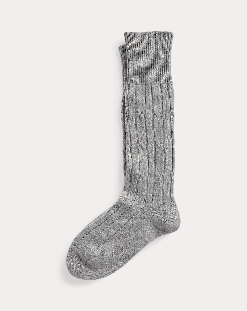 Cable-Knit Cashmere Socks Polo Ralph Lauren 1