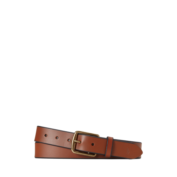 Cintura elegante in pelle color cuoio Polo Ralph Lauren 1
