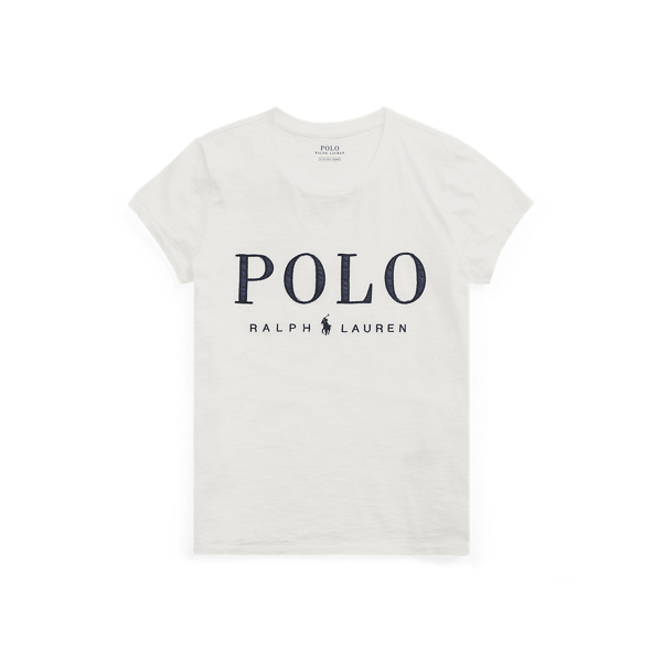 Polo Logo Cotton Crewneck Tee for Women | Ralph Lauren® CH
