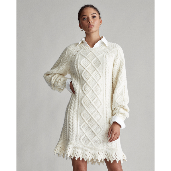 Aran-Knit Jumper Dress Polo Ralph Lauren 1