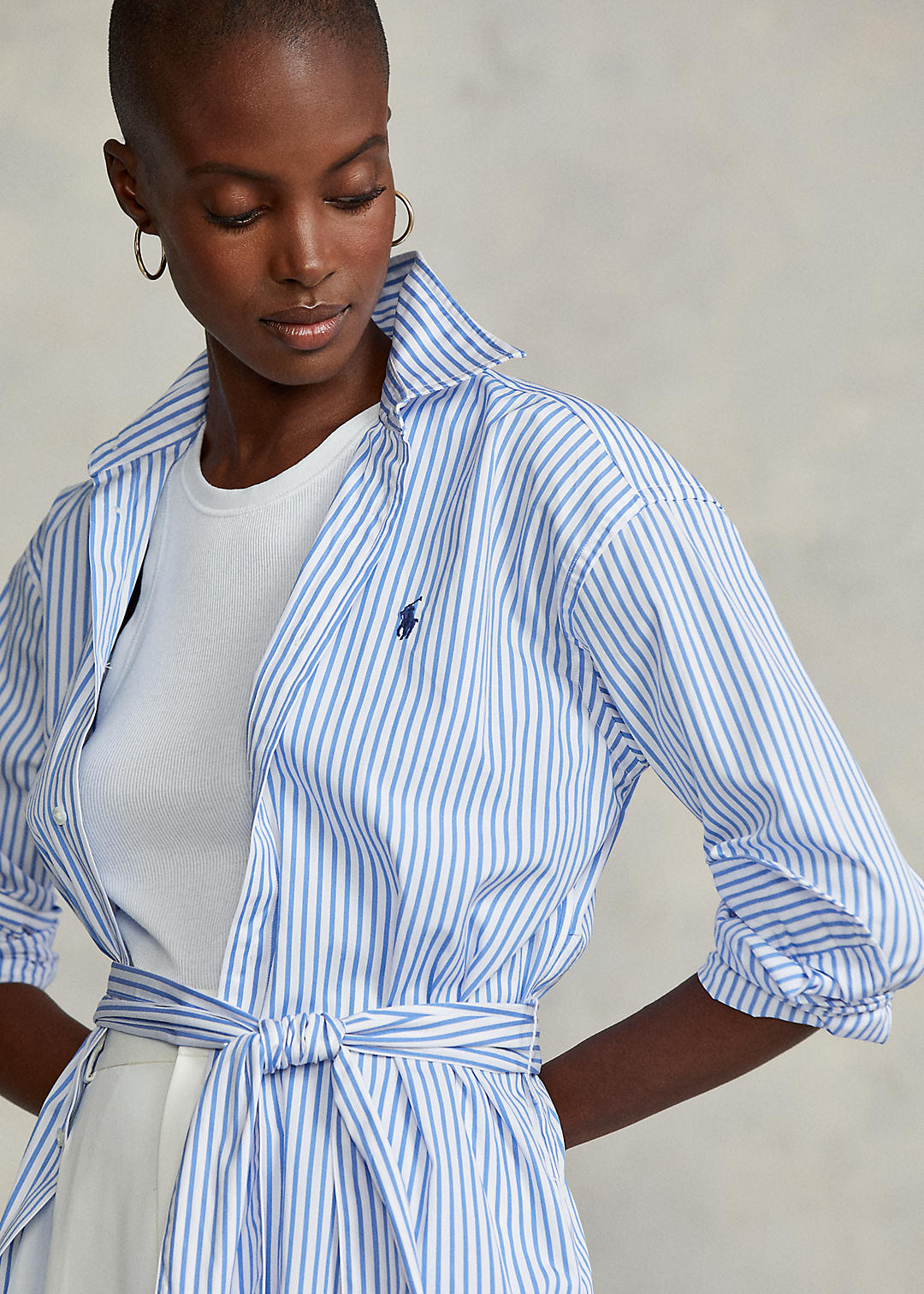 Polo Ralph Lauren Striped Belted Shirtdress 9