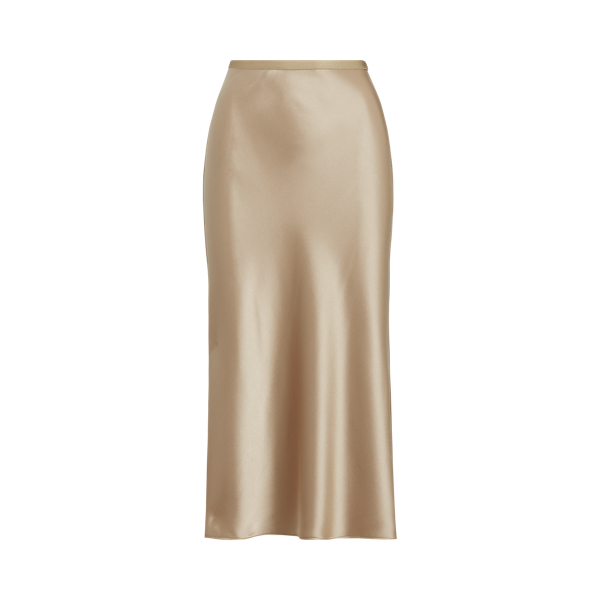 Satin Midi Skirt for Women | Ralph Lauren® UK