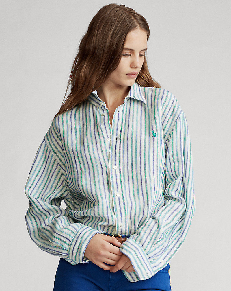 Striped Linen Shirt Polo Ralph Lauren 1