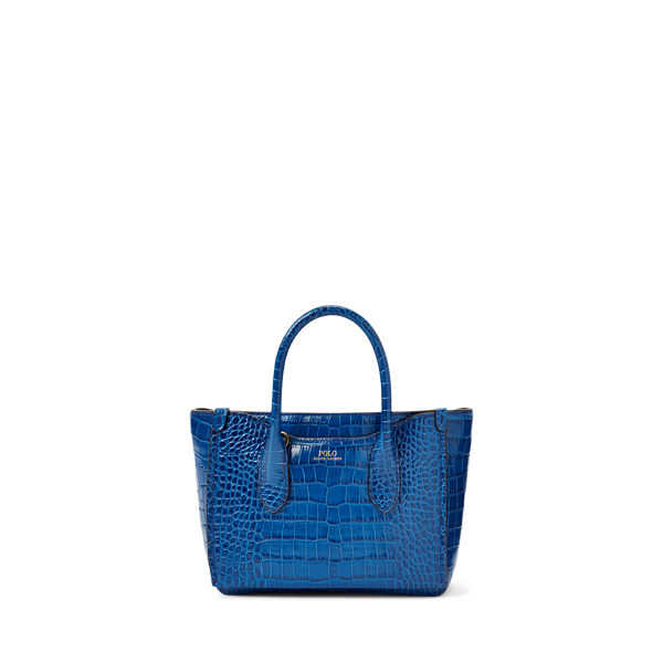 Ralph Lauren Turquoise / Brown Leather Trimmed Suede Mini Crossbody Bag  Blue ref.939553 - Joli Closet