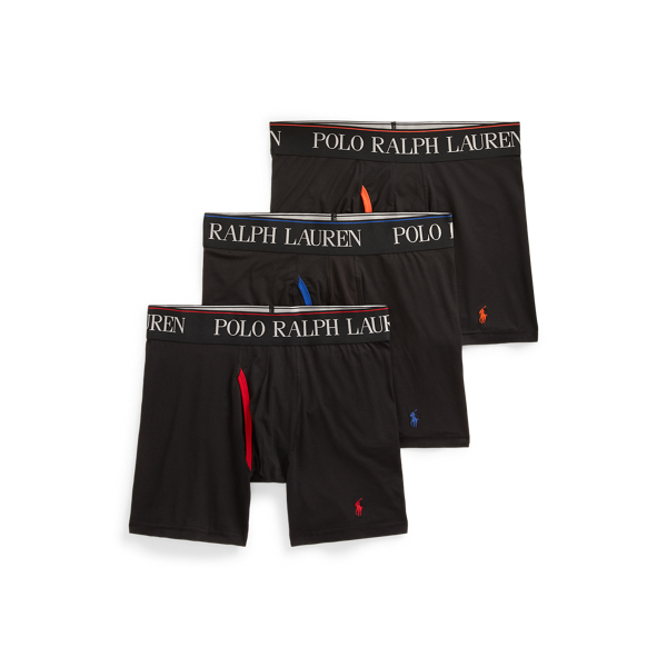 Polo Ralph Lauren Underwear Men's 3 Pack 4D-Flex Lightweight Boxer Briefs