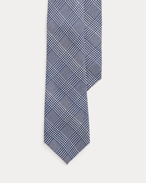 Glen Plaid Silk Tie