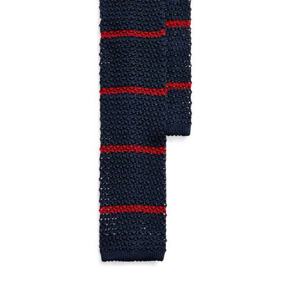Striped Knit Silk Tie Polo Ralph Lauren 1